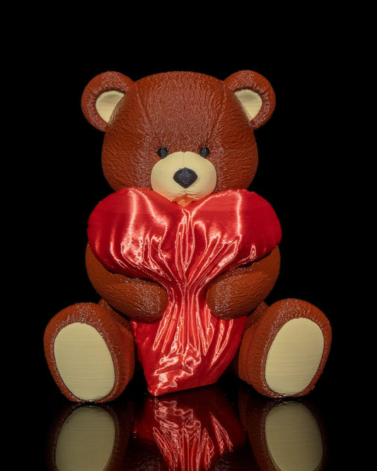 Teddy Bear Heart Statue